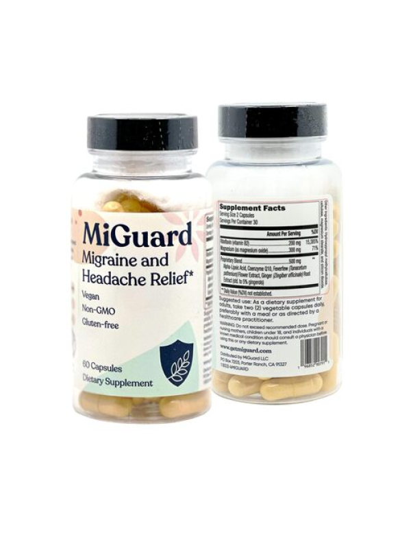 MiGuard - hoofdpijn en migraine verlichten en/of voorkomen - 60 capsules